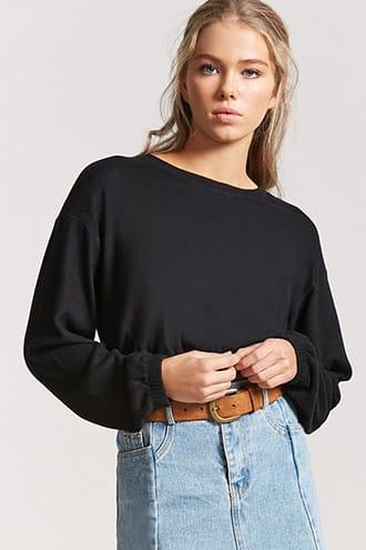 Forever21 French Terry Knit Top