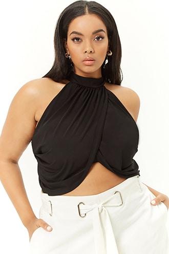 Forever21 Plus Size Halter Tulip Top