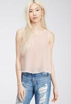 Forever21 Tulip-back Chiffon Top