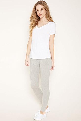 Forever21 Women's  Heathered Knit Leggings