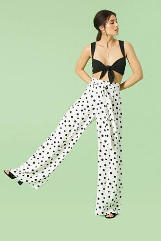 Forever21 Polka Dot Palazzo Pants