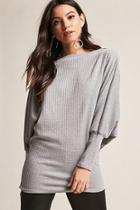 Forever21 Waffle Knit Batwing Top