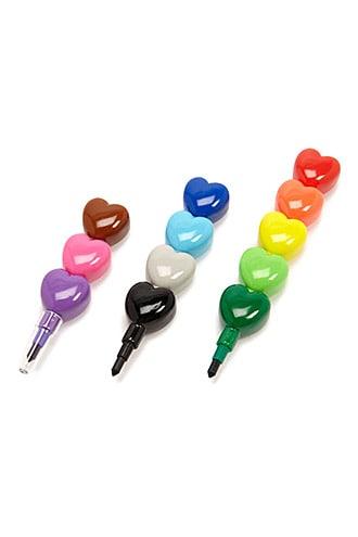 Forever21 Ooly Stackable Heart Crayons