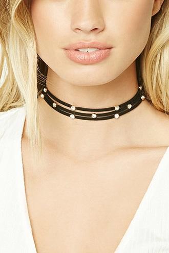 Forever21 Rhinestone Choker