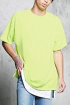 Forever21 Fleece Knit Zip-back Tee