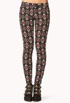 Forever21 Women's  South Bound Skinny Jeans (black/brick)