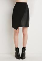 Love21 Faux Leather Asymmetrical Skirt