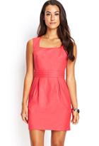 Forever21 Pleated Square Neck Dress