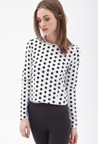 Forever21 Octagon Print Scuba Knit Top