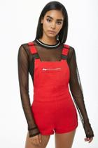Forever21 Buckle-strap Denim Overalls