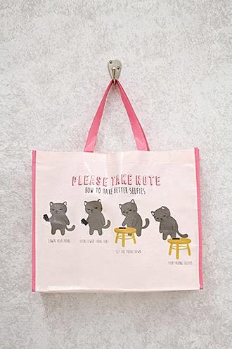 Forever21 Cat Selfie Eco Tote Bag