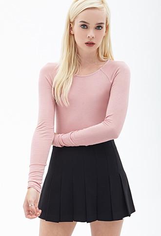 Forever21 Slim-fit Raglan Top