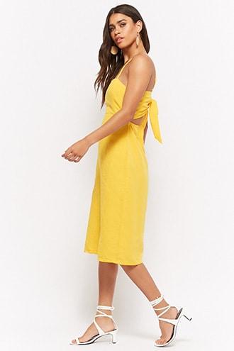Forever21 Noisy May Cutout Bow Midi Homecoming Dress