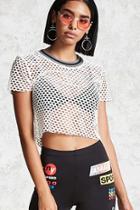 Forever21 Contrast Mesh Top