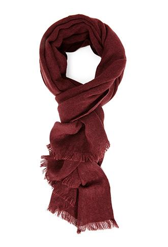 Forever 21 Classic Woven Scarf Burgundy One Size