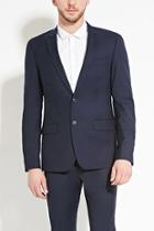 21 Men Men's  Navy Classic Two-button Blazer