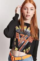 Forever21 Van Halen Graphic Crop Top