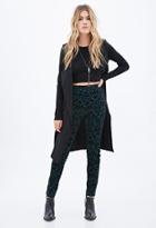 Forever21 Velveteen Damask-patterned Leggings