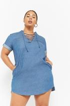 Forever21 Plus Size Chambray Shift Dress