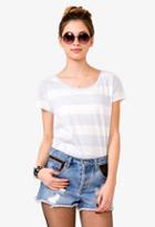 Forever21 Striped Boxy Tee