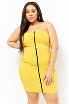 Forever21 Plus Size Zip-front Strapless Dress