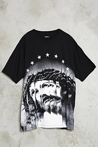 21 Men Men's  Jesus Star Graphic Tee