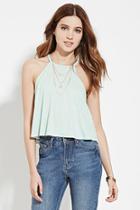 Forever21 Women's  Stripe Ribbed Knit Cami