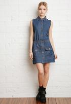 Forever21 Button-front Denim Dress