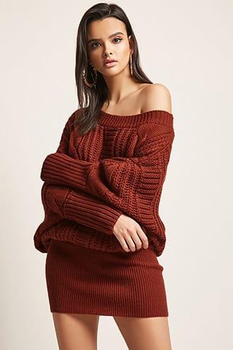 Forever21 Cable-knit Mini Dress