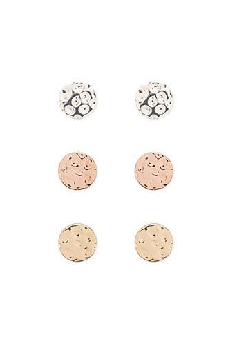 Forever21 Metallic Circle Stud Earring Set