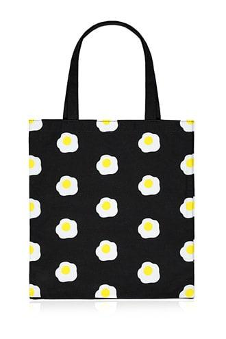 Forever21 Fried Egg Graphic Tote Bag