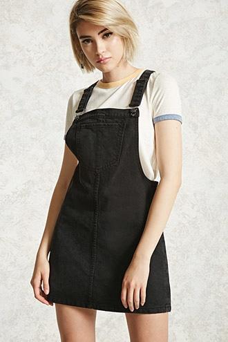Forever21 Denim Overall Mini Dress