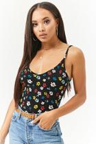 Forever21 Ribbed Floral Cami