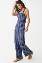 Forever21 Stylized Striped Jumpsuit