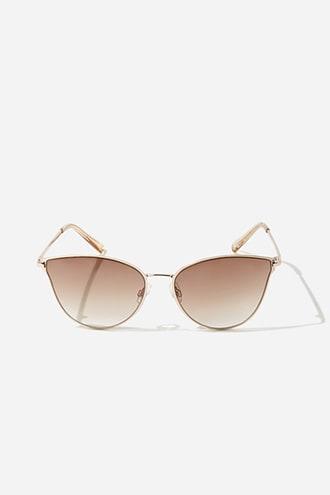 Forever21 Metal Cat-eye Gradient Sunglasses