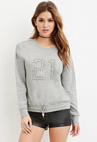 Forever21 Women's  21 Graphic Sweater