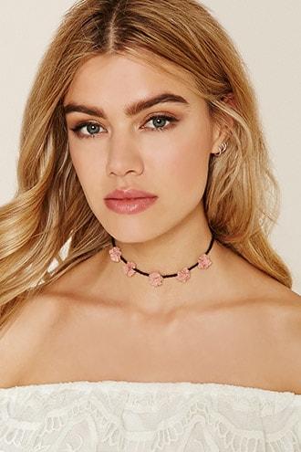 Forever21 Braided Rose Choker