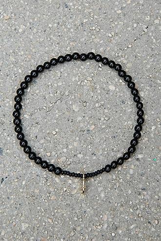 Forever21 Bead Relief Onyx Bracelet
