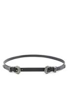 Forever21 Double Buckle Faux Leather Belt