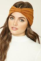 Forever21 Camel Gathered-front Headwrap