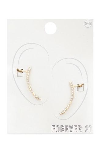 Forever21 Iridescent Rhinestone Ear Cuffs