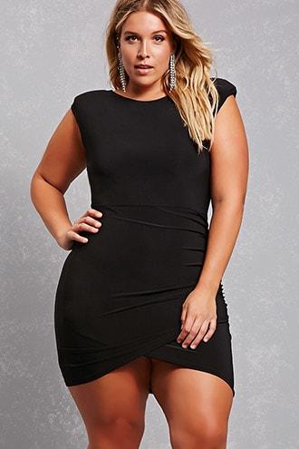 Forever21 Plus Size Ruched Knit Dress
