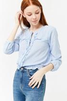Forever21 Gingham Ruffle Top