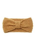 Forever21 Fuzzy Bow Headwrap (camel)