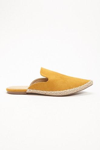 Forever21 St. Sana Faux Leather Espadrille Mules