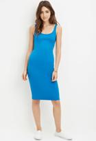 Forever21 Women's  Imperial Blue Scoop Neck Bodycon Dress