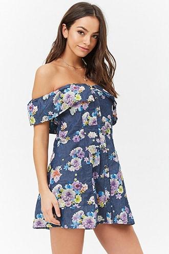 Forever21 Flounce Button-down Dress