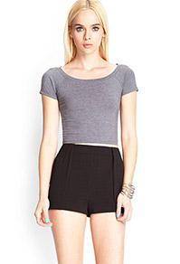 Forever21 Textured Knit Shorts