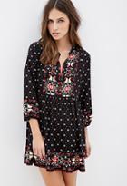 Forever21 Southwestern-printed Babydoll Dress