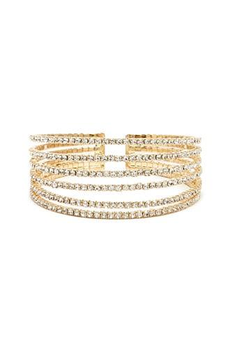 Forever21 Rhinestone-encrusted Cuff Bracelet